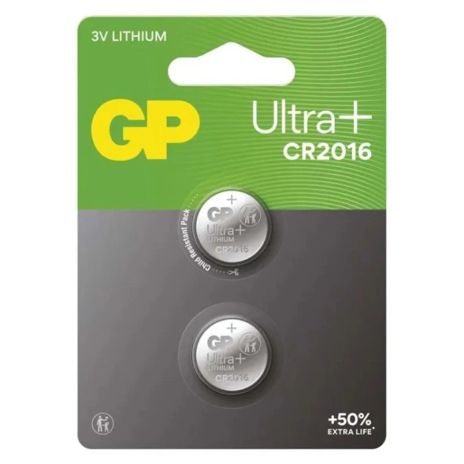GP Ultra plus Bateria litowa guzikowa CR2016 2 szt. B15163UP