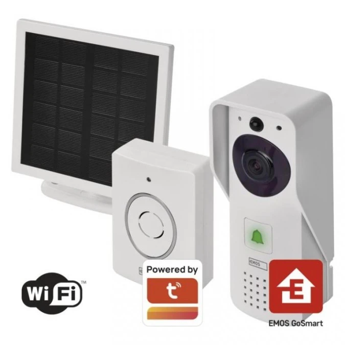 GoSmart Dzwonek wideo IP‑09D z Wi‑Fi, akumulatorem i panelem solarnym H4030