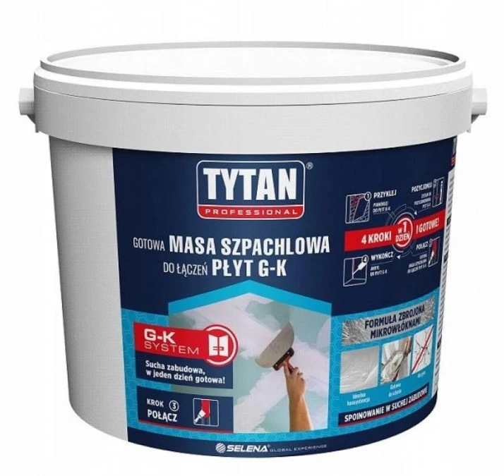 Gotowa masa szpachlowa do łączeń płyt g‑k 1.8kg biała
