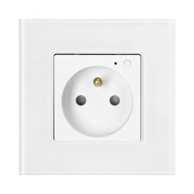 Gniazdo podtynkowe pojedyncze Tuya Smart Wi‑Fi, białe,OR‑SH‑17205/W