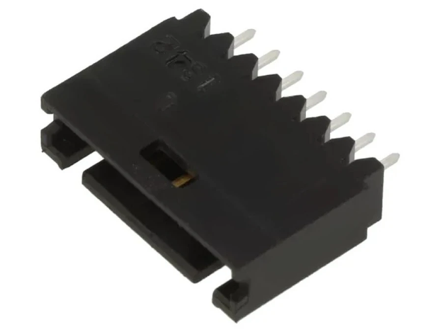 Gniazdo przewód‑płytka męskie AMPMODU MOD II, 2,54mm, PIN: 7 5‑102202‑4
