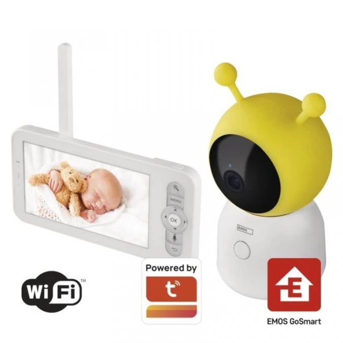 GoSmart Niania elektroniczna IP‑500 GUARD obrotowa z monitorem / Wi‑Fi H4052