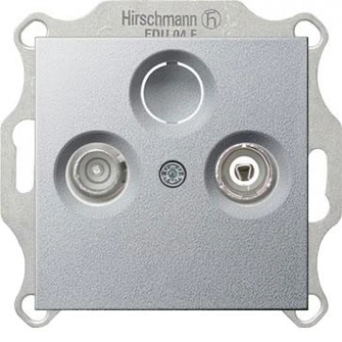 Gniazdo RTV końcowe Gira System 55 aluminium