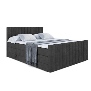 Łóżko kontynentalne z pojemnikiem i materacem H3|H4 EDITA-Z KING 140x200cm 208782 Łóżko kontynentalne z pojemnikiem i materacem H3|H4 EDITA-Z KING 140x200cm 208782