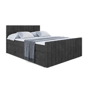 Łóżko kontynentalne z pojemnikiem i materacem H3|H4 EDITA-Z KING 160x200cm 208762 Łóżko kontynentalne z pojemnikiem i materacem H3|H4 EDITA-Z KING 160x200cm 208762