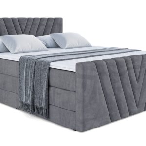 Łóżko kontynentalne z pojemnikiem i materacem H3|H4 ERNINA-Z KING 120x200cm 208780 Łóżko kontynentalne z pojemnikiem i materacem H3|H4 ERNINA-Z KING 120x200cm 208780