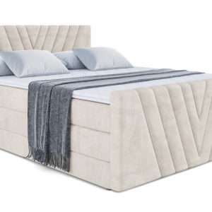 Łóżko kontynentalne z pojemnikiem i materacem H3|H4 ERNINA-Z KING 140x200cm 208784 Łóżko kontynentalne z pojemnikiem i materacem H3|H4 ERNINA-Z KING 140x200cm 208784