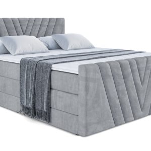 Łóżko kontynentalne z pojemnikiem i materacem H3|H4 ERNINA-Z KING 160x200cm 208734 Łóżko kontynentalne z pojemnikiem i materacem H3|H4 ERNINA-Z KING 160x200cm 208734