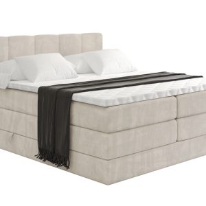 Łóżko kontynentalne z pojemnikiem i materacem H3|H4 LIRO KING 140×200 cm 525178 Łóżko kontynentalne z pojemnikiem i materacem H3|H4 LIRO KING 140×200 cm 525178