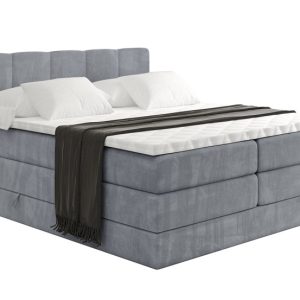 Łóżko kontynentalne z pojemnikiem i materacem H3|H4 LIRO KING 200×200 cm 525267 Łóżko kontynentalne z pojemnikiem i materacem H3|H4 LIRO KING 200×200 cm 525267