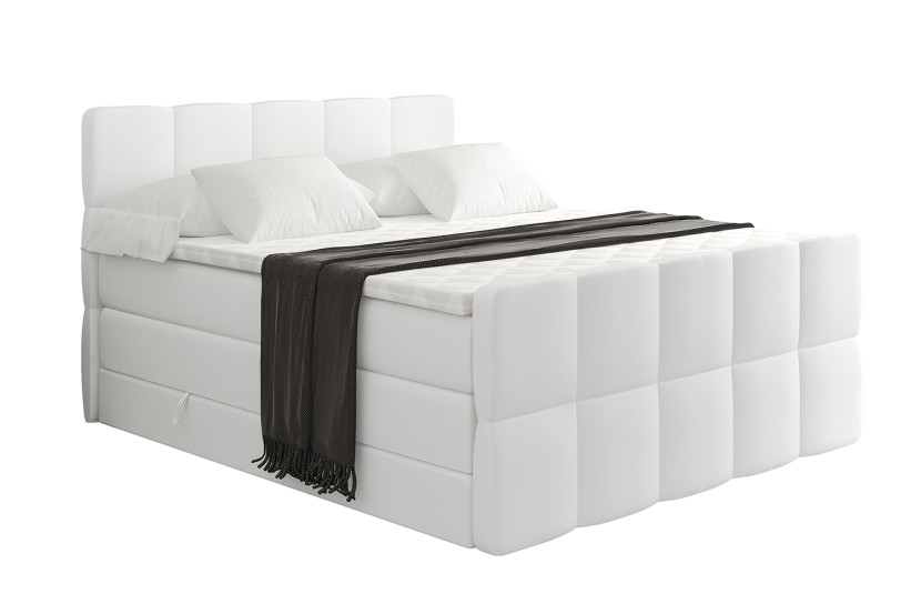 Łóżko kontynentalne z pojemnikiem i materacem H3|H4 LIRO-Z KING 120x200cm 525269