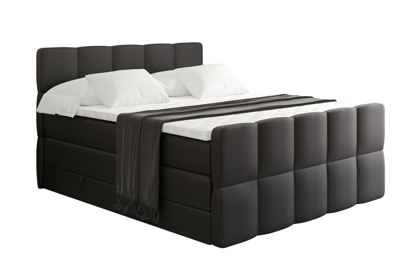 Łóżko kontynentalne z pojemnikiem i materacem H3|H4 LIRO-Z KING 200x200cm 525207