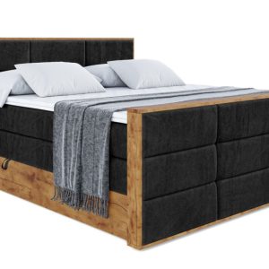 Łóżko kontynentalne z pojemnikiem i materacem H3|H4 LOLLI1-Z KING 120x200cm 654820