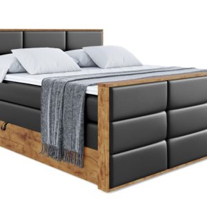 Łóżko kontynentalne z pojemnikiem i materacem H3|H4 LOLLI1-Z KING 140x200cm 654639