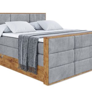 Łóżko kontynentalne z pojemnikiem i materacem H3|H4 LOLLI1-Z KING 140x200cm 654611