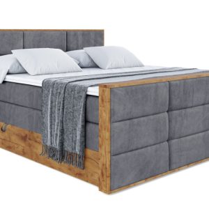 Łóżko kontynentalne z pojemnikiem i materacem H3|H4 LOLLI1-Z KING 180x200cm 654840 Łóżko kontynentalne z pojemnikiem i materacem H3|H4 LOLLI1-Z KING 180x200cm 654840