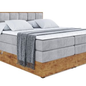 Łóżko kontynentalne z pojemnikiem i materacem H3|H4 LOLLI2 KING 140×200 cm 666113