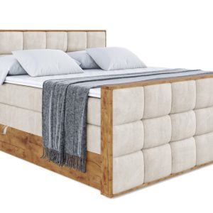 Łóżko kontynentalne z pojemnikiem i materacem H3|H4 LOLLI2-Z KING 140x200cm 654708 Łóżko kontynentalne z pojemnikiem i materacem H3|H4 LOLLI2-Z KING 140x200cm 654708