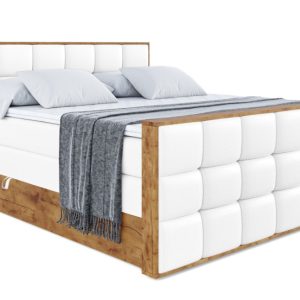 Łóżko kontynentalne z pojemnikiem i materacem H3|H4 LOLLI2-Z KING 160x200cm 654907 Łóżko kontynentalne z pojemnikiem i materacem H3|H4 LOLLI2-Z KING 160x200cm 654907