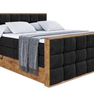 Łóżko kontynentalne z pojemnikiem i materacem H3|H4 LOLLI2-Z KING 200x200cm 654932