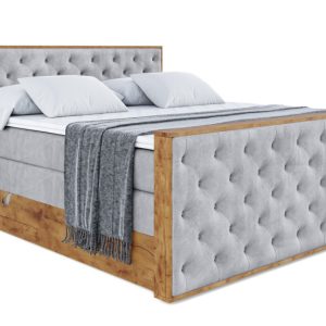 Łóżko kontynentalne z pojemnikiem i materacem H3|H4 LOLLI3-Z KING 140x200cm 654649