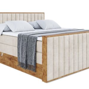 Łóżko kontynentalne z pojemnikiem i materacem H3|H4 LOLLI4-Z KING 120x200cm 654726