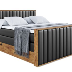 Łóżko kontynentalne z pojemnikiem i materacem H3|H4 LOLLI4-Z KING 120x200cm 654750