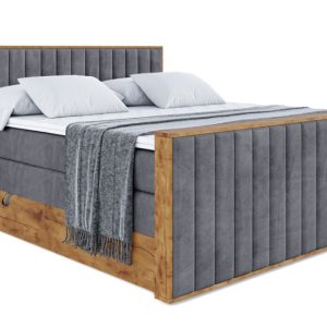 Łóżko kontynentalne z pojemnikiem i materacem H3|H4 LOLLI4-Z KING 120x200cm 654917