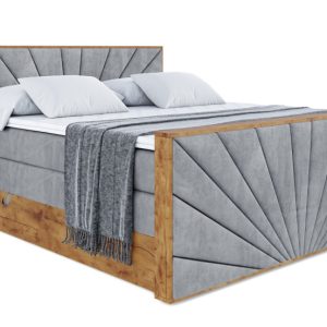 Łóżko kontynentalne z pojemnikiem i materacem H3|H4 LOLLI6-Z KING 140x200cm 654588 Łóżko kontynentalne z pojemnikiem i materacem H3|H4 LOLLI6-Z KING 140x200cm 654588