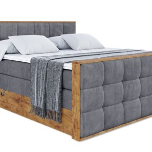 Łóżko kontynentalne z pojemnikiem i materacem H3|H4 LOLLI7-Z KING 200x200cm 654599 Łóżko kontynentalne z pojemnikiem i materacem H3|H4 LOLLI7-Z KING 200x200cm 654599