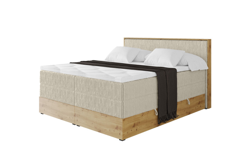 Łóżko kontynentalne z pojemnikiem i materacem H3|H4 LOLLI9 KING 140x200 992099