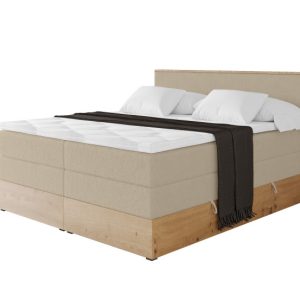 Łóżko kontynentalne z pojemnikiem i materacem H3|H4 LOLLI9 KING 160×200 992028