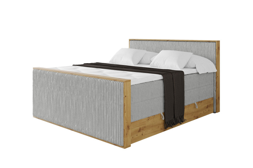 Łóżko kontynentalne z pojemnikiem i materacem H3|H4 LOLLI9-Z KING 120x200 992067