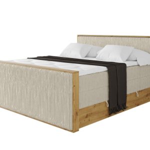 Łóżko kontynentalne z pojemnikiem i materacem H3|H4 LOLLI9-Z KING 140×200 992179