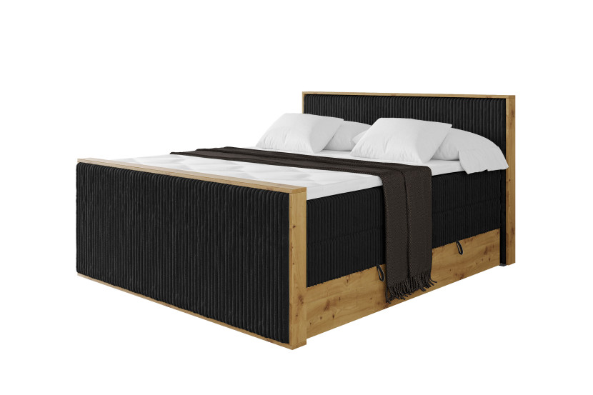 Łóżko kontynentalne z pojemnikiem i materacem H3|H4 LOLLI9-Z KING 200x200 992152