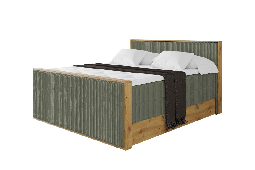 Łóżko kontynentalne z pojemnikiem i materacem H3|H4 LOLLI9-Z KING 200x200 992177