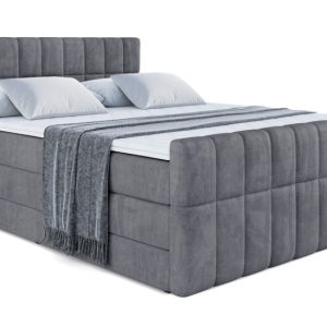 Łóżko kontynentalne z pojemnikiem i materacem H3|H4 MIAMI-Z KING 140x200cm 235861 Łóżko kontynentalne z pojemnikiem i materacem H3|H4 MIAMI-Z KING 140x200cm 235861