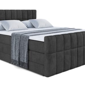 Łóżko kontynentalne z pojemnikiem i materacem H3|H4 MIAMI-Z KING 180x200cm 235807 Łóżko kontynentalne z pojemnikiem i materacem H3|H4 MIAMI-Z KING 180x200cm 235807
