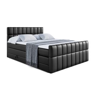 Łóżko kontynentalne z pojemnikiem i materacem H3|H4 MIAMI-Z KING 200x200cm 235708 Łóżko kontynentalne z pojemnikiem i materacem H3|H4 MIAMI-Z KING 200x200cm 235708