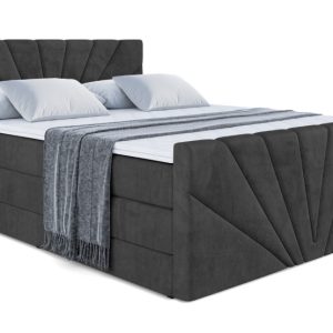 Łóżko kontynentalne z pojemnikiem i materacem H3|H4 MILTIO-Z KING 140x200cm 235519 Łóżko kontynentalne z pojemnikiem i materacem H3|H4 MILTIO-Z KING 140x200cm 235519