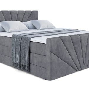 Łóżko kontynentalne z pojemnikiem i materacem H3|H4 MILTIO-Z KING 180x200cm 235552 Łóżko kontynentalne z pojemnikiem i materacem H3|H4 MILTIO-Z KING 180x200cm 235552