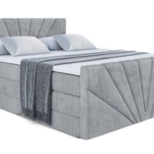 Łóżko kontynentalne z pojemnikiem i materacem H3|H4 MILTIO-Z KING 200x200cm 235542 Łóżko kontynentalne z pojemnikiem i materacem H3|H4 MILTIO-Z KING 200x200cm 235542