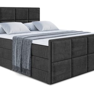 Łóżko kontynentalne z pojemnikiem i materacem H3|H4 NOVA-Z KING 120x200cm 443545 Łóżko kontynentalne z pojemnikiem i materacem H3|H4 NOVA-Z KING 120x200cm 443545