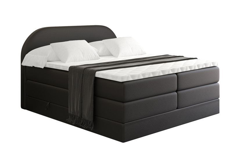 Łóżko kontynentalne z pojemnikiem i materacem H3|H4 NOX KING 180x200 cm 526647