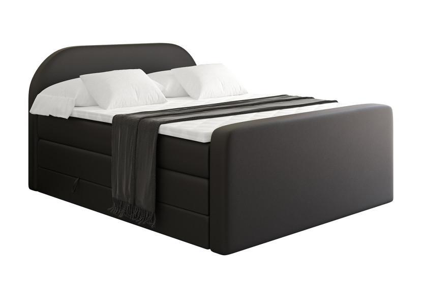 Łóżko kontynentalne z pojemnikiem i materacem H3|H4 NOX-Z KING 160x200cm 524744