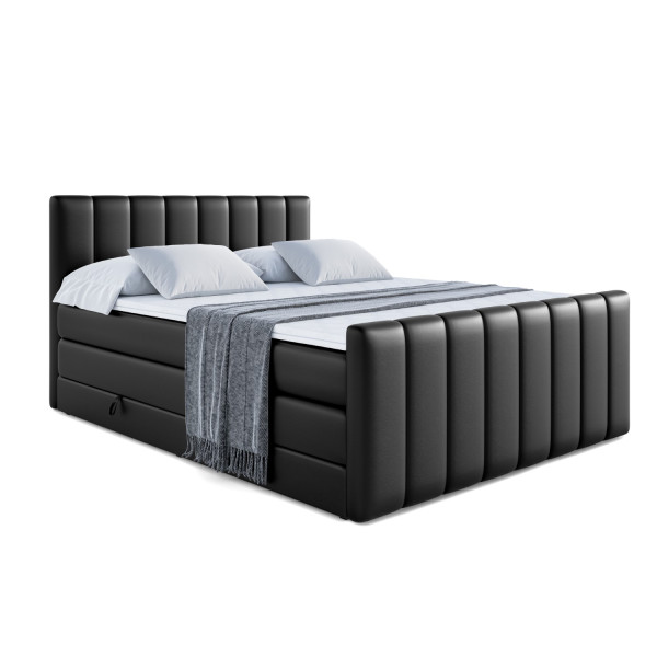 Łóżko kontynentalne z pojemnikiem i materacem H3|H4 OTTA-Z KING 140x200cm 234928