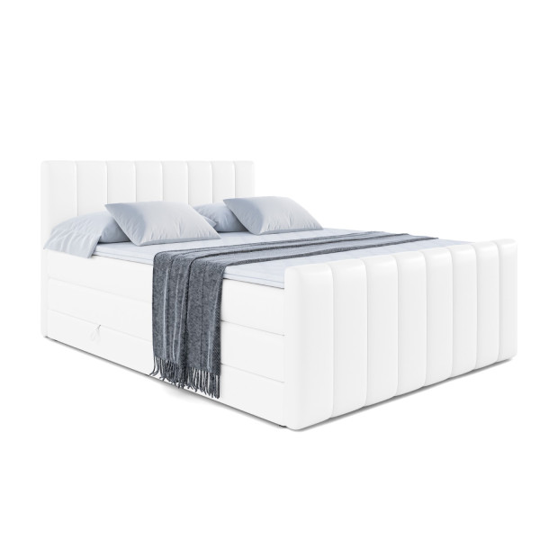 Łóżko kontynentalne z pojemnikiem i materacem H3|H4 OTTA-Z KING 140x200cm 234931