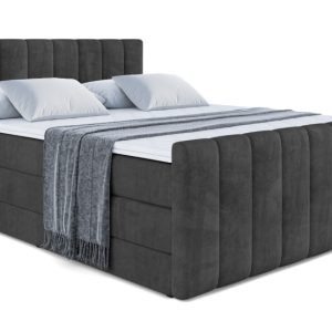 Łóżko kontynentalne z pojemnikiem i materacem H3|H4 OTTA-Z KING 160x200cm 234943 Łóżko kontynentalne z pojemnikiem i materacem H3|H4 OTTA-Z KING 160x200cm 234943