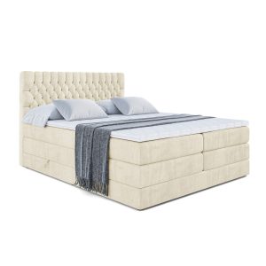 Łóżko kontynentalne z pojemnikiem i materacem H3|H4 SERENE KING 120×200 cm 359612 Łóżko kontynentalne z pojemnikiem i materacem H3|H4 SERENE KING 120×200 cm 359612
