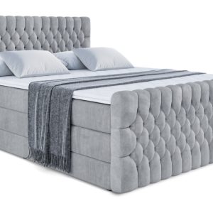 Łóżko kontynentalne z pojemnikiem i materacem H3|H4 SERENE-Z KING 140x200cm 654662 Łóżko kontynentalne z pojemnikiem i materacem H3|H4 SERENE-Z KING 140x200cm 654662